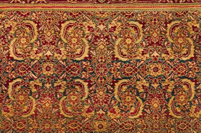 Lot 22 - AN ANTIQUE AGRA RUG, NORTH INDIA