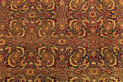 Lot 22 - AN ANTIQUE AGRA RUG, NORTH INDIA