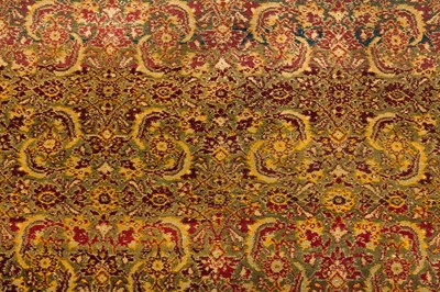 Lot 22 - AN ANTIQUE AGRA RUG, NORTH INDIA