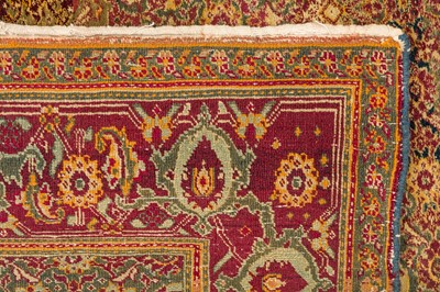 Lot 22 - AN ANTIQUE AGRA RUG, NORTH INDIA