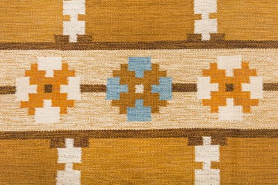 Lot 61 - A FINE SWEDISH KILIM