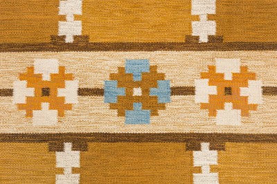 Lot 61 - A FINE SWEDISH KILIM