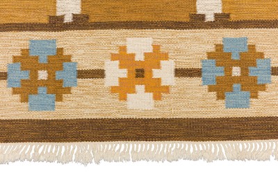 Lot 61 - A FINE SWEDISH KILIM