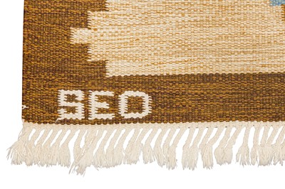 Lot 61 - A FINE SWEDISH KILIM
