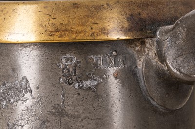 Lot 260 - A GROUP OF 19TH / EARLY 20TH CENTURY PEWTER DRINKING VESSELS