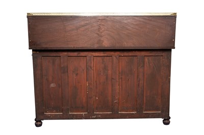 Lot 22 - A Regency mahogany and brass breakfront chiffonier