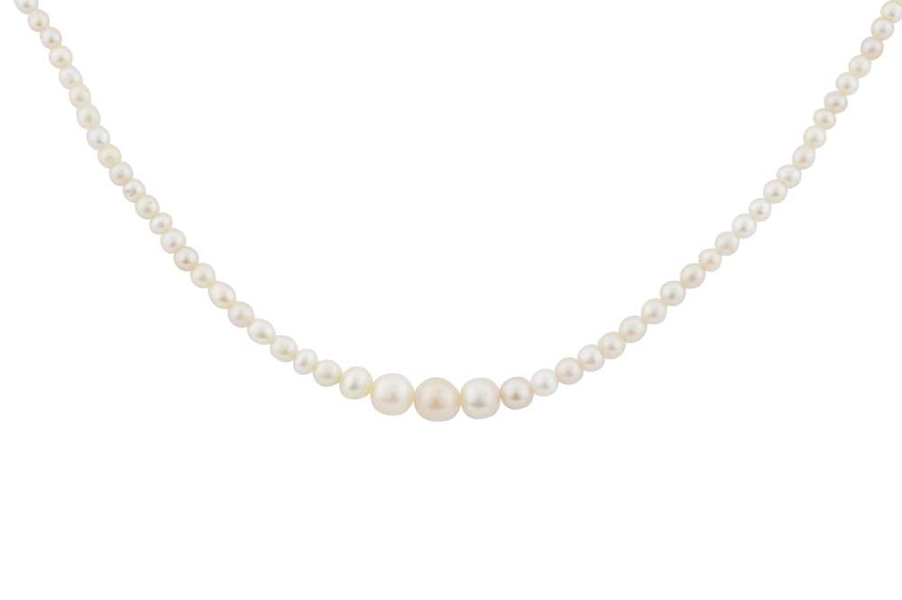Lot 53 - A pearl necklace