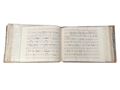 Lot 32 - Sammelband, manuscript and printed pieces for solo piano and voice, c. 1815.