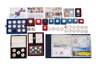Lot 162 - A GROUP OF ASSORTED COINS TO INCLUDE SILVER PROOF SETS