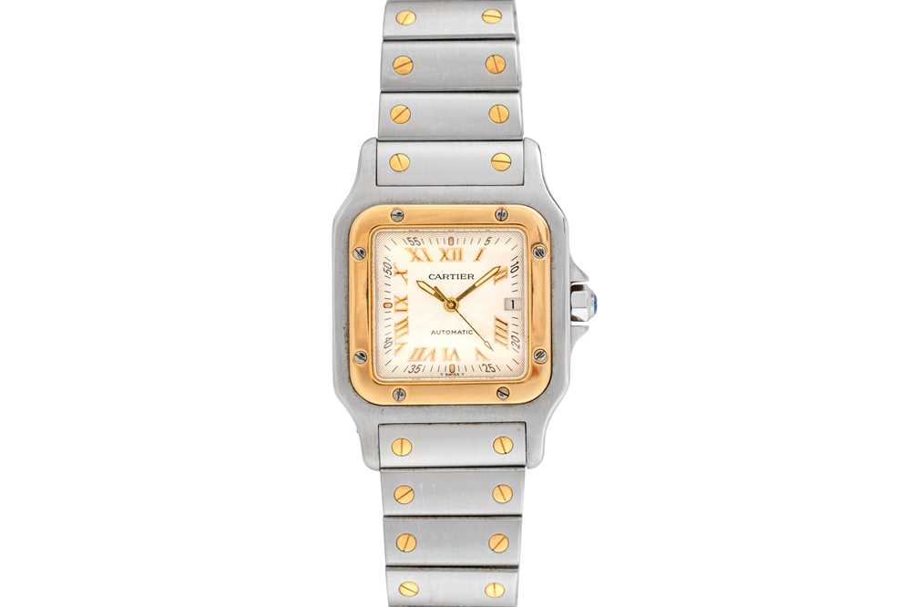 Lot 438 - Cartier Santos Galbee Automatic 'Millennium' Bracelet Watch