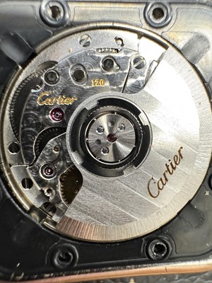 Lot 438 - Cartier Santos Galbee Automatic 'Millennium' Bracelet Watch
