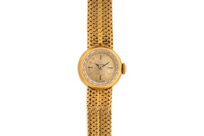 Lot 449 - Lady's Omega 18k Gold Bracelet Watch