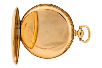 Lot 469 - IWC - 14k Gold Open-Faced Pocket Watch