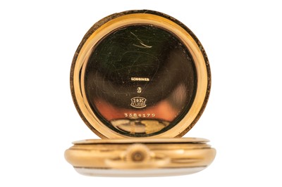 Lot 470 - Longines 14k Gold Open-Faced Pocket Watch