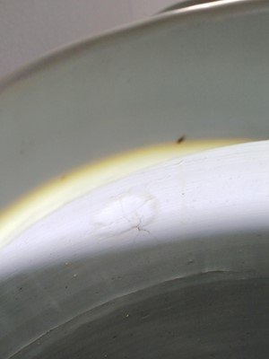 Lot 41 - A very large Chinese powder-blue gilt-decorated jar and cover, Qing dynasty, Kangxi period