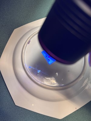 Lot 52 - A pair of fine Chinese export octagonal 'lady and child' dishes, Qing dynasty, Yongzheng period