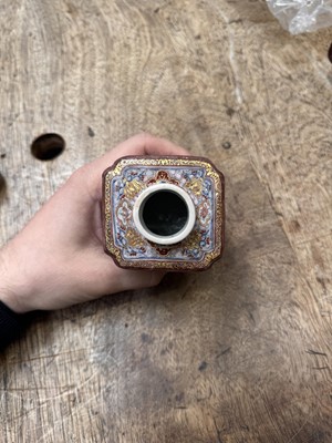 Lot 56 - A fine Chinese export armorial 'Grice/Harper' tea caddy, Qing dynasty, Yongzheng period