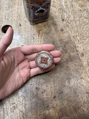 Lot 56 - A fine Chinese export armorial 'Grice/Harper' tea caddy, Qing dynasty, Yongzheng period