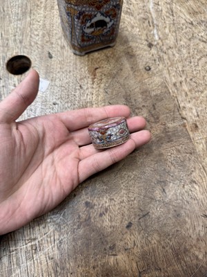 Lot 56 - A fine Chinese export armorial 'Grice/Harper' tea caddy, Qing dynasty, Yongzheng period