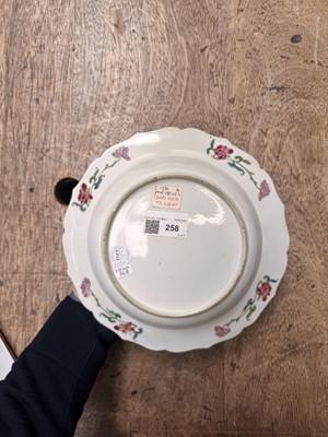 Lot 51 - A pair of fine Chinese export foliate dishes, Qing dynasty, Yongzheng period, circa 1730