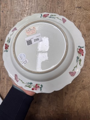 Lot 51 - A pair of fine Chinese export foliate dishes, Qing dynasty, Yongzheng period, circa 1730