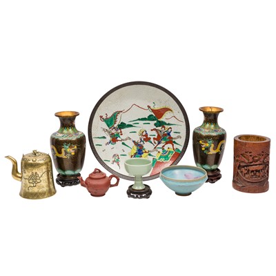 Lot 406 - A group of Chinese ceramics and works of art, 19th-20th century