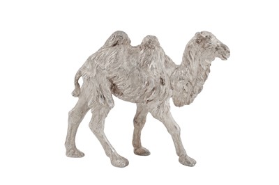 Lot 109 - AN ELIZABETH II STERLING SILVER MODEL OF A CAMEL, LONDON 1991 BY BSE PRODUCTS