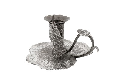 Lot 32 - A WILLIAM IV STERLING SILVER MINIATURE TAPER STICK, BIRMINGHAM 1830 BY JOSEPH WILMORE