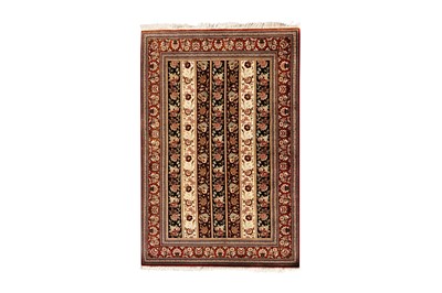 Lot 160 - AN EXTREMELY FINE SILK QUM RUG OF CENTRAL PERSIA