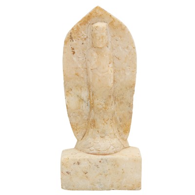 Lot 573 - A Chinese carved marble 'Bodhisattva' figure, Northern Wei dynasty (386 - 535 CE)