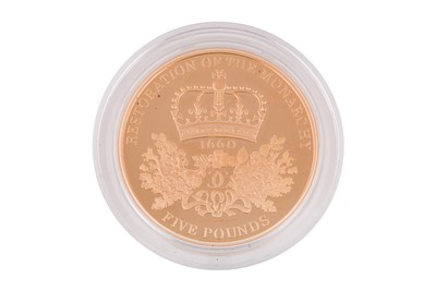 Lot 19 - ELIZABETH II - FIVE POUNDS 'RESTORATION OF THE MONARCHY'