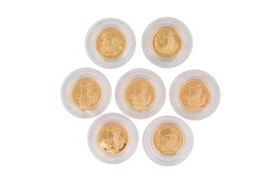 Lot 46 - ELIZABETH II - 10 POUNDS 'BRITANNIA' (X7)