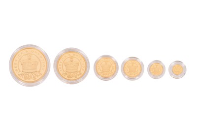 Lot 164 - ELIZABETH II- 2022 HATTONS OF LONDON SIX PROOF SOVEREIGN GOLD COIN SET