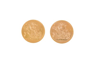 Lot 69 - ELIZABETH II - FULL SOVEREIGN GOLD COINS (X2)