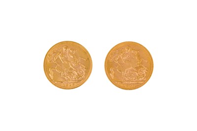 Lot 72 - GEORGE V - FULL SOVEREIGN GOLD COINS (X2)
