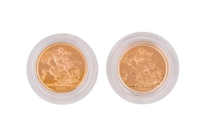 Lot 74 - ELIZABETH II - FULL SOVEREIGN GOLD COINS (X2)