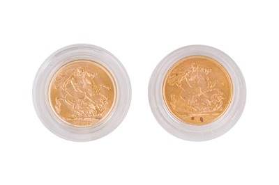 Lot 75 - GEORGE V - FULL SOVEREIGN GOLD COINS (X2)