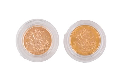 Lot 76 - ELIZABETH II - FULL SOVEREIGN GOLD COINS (X2)