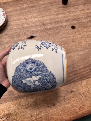 Lot 437 - A Chinese blue and white 'boys' jar, Qing dynasty, Kangxi period