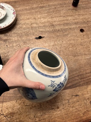 Lot 437 - A Chinese blue and white 'boys' jar, Qing dynasty, Kangxi period