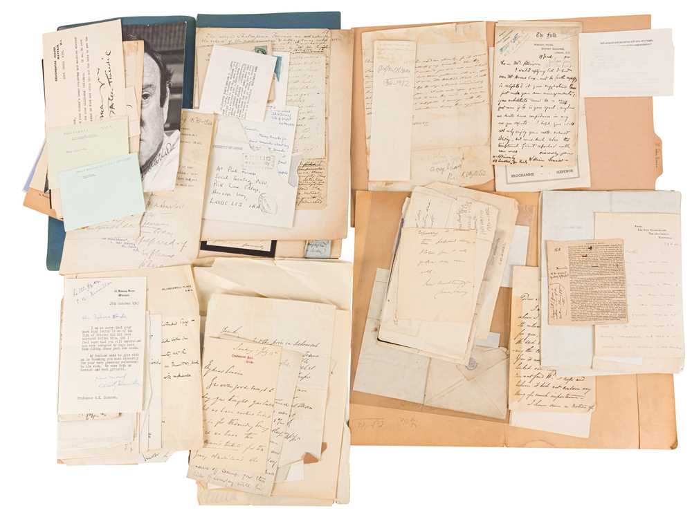 Lot 99 - Autograph Collection.- Theatre, Music, Art & Architecture, and Literature