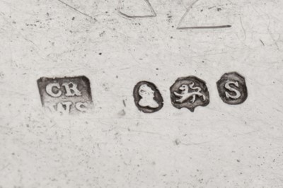 Lot 34 - A William IV sterling silver wine label, London 1833 by Charles Rawlings and William Summers