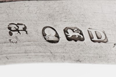 Lot 32 - A pair of George III sterling silver wine label bottle collars, London 1799 by Thomas Phipps and Edward Robinson