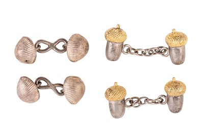 Lot 25 - TWO PAIRS OF CUFFLINKS