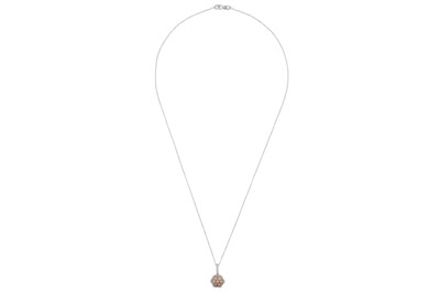 Lot 172 - Le Vian | A diamond flower pendant necklace