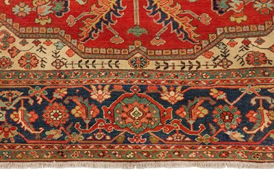 Lot 32 - AN ANTIQUE HERIZ CARPET, NORTH-WEST PERSIA