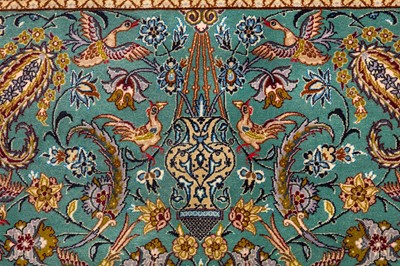 Lot 25 - AN EXTREMELY FINE PART SILK ISFAHAN RUG, CENTRAL PERSIA
