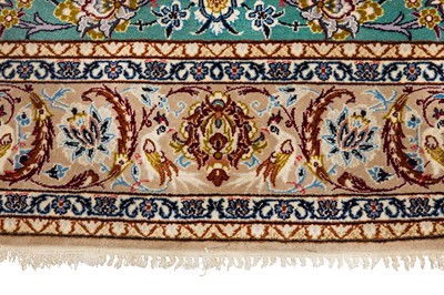 Lot 25 - AN EXTREMELY FINE PART SILK ISFAHAN RUG, CENTRAL PERSIA