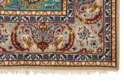 Lot 25 - AN EXTREMELY FINE PART SILK ISFAHAN RUG, CENTRAL PERSIA