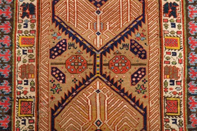 Lot 86 - AN ANTIQUE SERAPI RUNNER, NORTH-WEST PERSIA